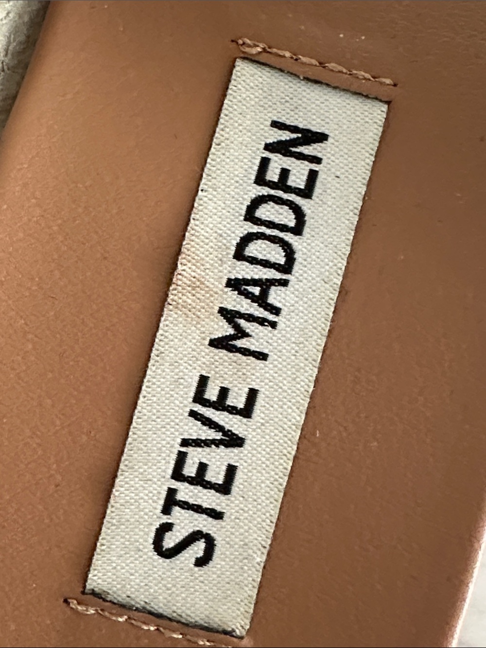Steve Madden White Leather Crisscross Slide Sandals - Picture 3 of 4